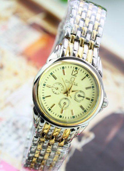 w-153-135334 Fashion Design Golden Women's Watch, Stainless