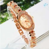 Top Quality fashion jewelry gold Women quartz watch with dia