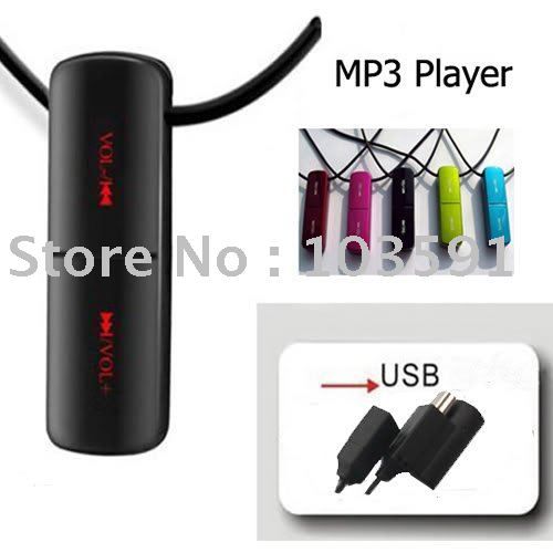 Mini Touch Button MP3 4GB Necklace Water Resistant MP3 Playe